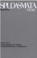 Cover of: Untersuchungen zur antiken Veröffentlichung der Catullgedichte