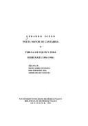Cover of: Gerardo Diego, poeta mayor de Cantabria, y Fábula de equis y zeda: homenaje, 1896-1996