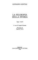 Cover of: La filosofia della storia by Giovanni Gentile