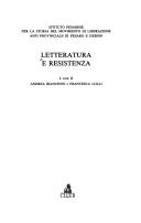 Cover of: Letteratura e resistenza