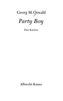 Cover of: Party Boy: eine Karriere