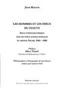 Cover of: Les hommes et les dieux du fleuve: essai ethnographique sur les populations Songhay du moyen Niger, 1941-1983