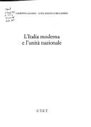 Cover of: L' Italia moderna e l'unità nazionale by Giuseppe Galasso