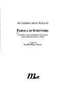 Cover of: Parola di scrittore by Valeria Della Valle