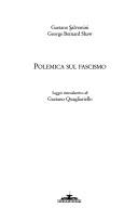 Cover of: Polemica sul fascismo by Gaetano Salvemini