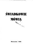 Cover of: Świadkowie mówią