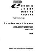 Cover of: Capital flows, monetary policy, and exchange rates in the Asian region by Suiwah Leung