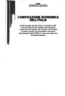 Cover of: L' unificazione economica dell'Italia by 