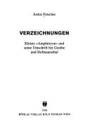 Cover of: Verzeichnungen: Kleists "Amphitryon" und seine Umschrift bei Goethe und Hofmannsthal