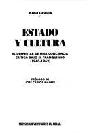 Cover of: Estado y cultura by Jordi Gracia García