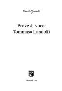 Cover of: Prove di voce by Marcello Verdenelli, Marcello Verdenelli