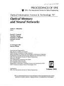 Cover of: Optical memory and neural networks: 27-30 August 1997, Moscow, Russia