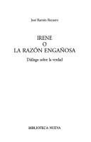 Cover of: Irene, o, La razón engañosa by José Ramón Recuero Astray