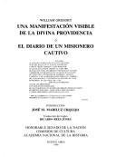 Cover of: Una manifestación visible de la divina providencia, o, El diario de un misionero cautivo by Gregory, William