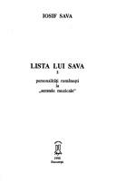 Cover of: Lista lui Sava by Iosif Sava