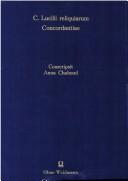 Cover of: C. Lucilii reliquiarum concordantiae