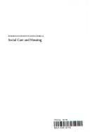 Cover of: Social care and housing