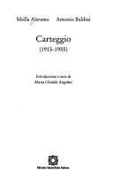 Cover of: Carteggio (1915-1955)