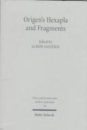 Cover of: Origen's Hexapla and fragments by Rich Seminar on the Hexapla (1994 Oxford, England)