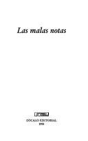 Cover of: Las malas notas by Alonso Cordel