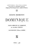 Cover of: Dominique by Eugène Fromentin