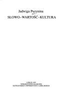 Cover of: Słowo-wartość-kultura