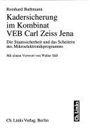 Cover of: Kadersicherung im Kombinat VEB Carl Zeiss Jena by Reinhard Buthmann