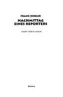 Cover of: Nachmittag eines Reporters: short stories Album