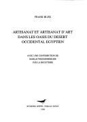 Cover of: Artisanat et artisanat d'art dans les oasis du désert occidental égyptien by Frank Bliss