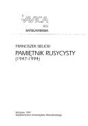 Pamiętnik rusycysty by Franciszek Sielicki