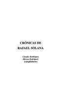 Crónicas de Rafael Solana by Solana, Rafael.