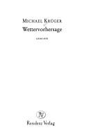 Cover of: Wettervorhersage: Gedichte