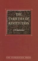 Cover of: varieties of restitution | I. M. Jackman