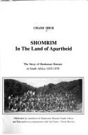 Cover of: Shomrim in the land of Apartheid | Chaim Shur