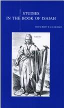 Cover of: Studies in the Book of Isaiah: Festschrift Willem A.M. Beuken