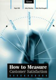 Cover of: How to Measure Customer Satisfaction