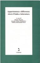 Cover of: Appartenenza e differenza: ebrei d'Italia e letteratura
