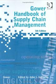 Cover of: Gower Handbook of Supply Chain Management | 