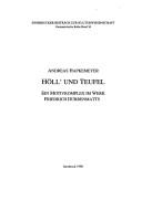 Cover of: Höll' und Teufel: ein Motivkomplex im Werk Friedrich Dürrenmatts