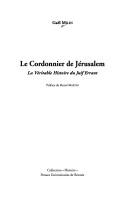 Cover of: Le cordonnier de Jérusalem: la véritable histoire du Juif errant