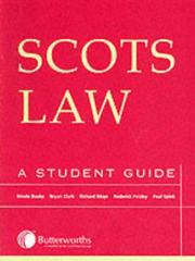 Cover of: Scots Law: A Student Guide