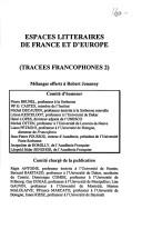 Cover of: Espaces littéraires de France et d'Europe by Robert A. Jouanny