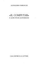 Cover of: Il computar e altri studi leopardiani
