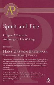 Cover of: Origen, Spirit And Fire by 