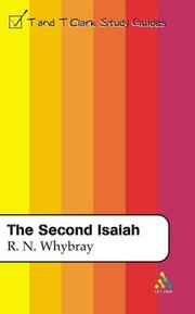Cover of: The Second Isaiah (T & T Clark Study Guides) by R. N. Whybray