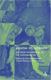 Cover of: Aquinas On Scripture by Thomas G. Weinandy, Daniel A. Keating, John Yocum