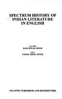Cover of: Spectrum history of Indian literature in English