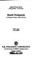 Cover of: Shashi Deshpande: a feminist study of her fiction