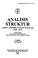 Cover of: Analisis struktur cerita pendek dalam majalah, 1930-1934