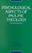 Cover of: Psychological Aspects of Pauline Theology